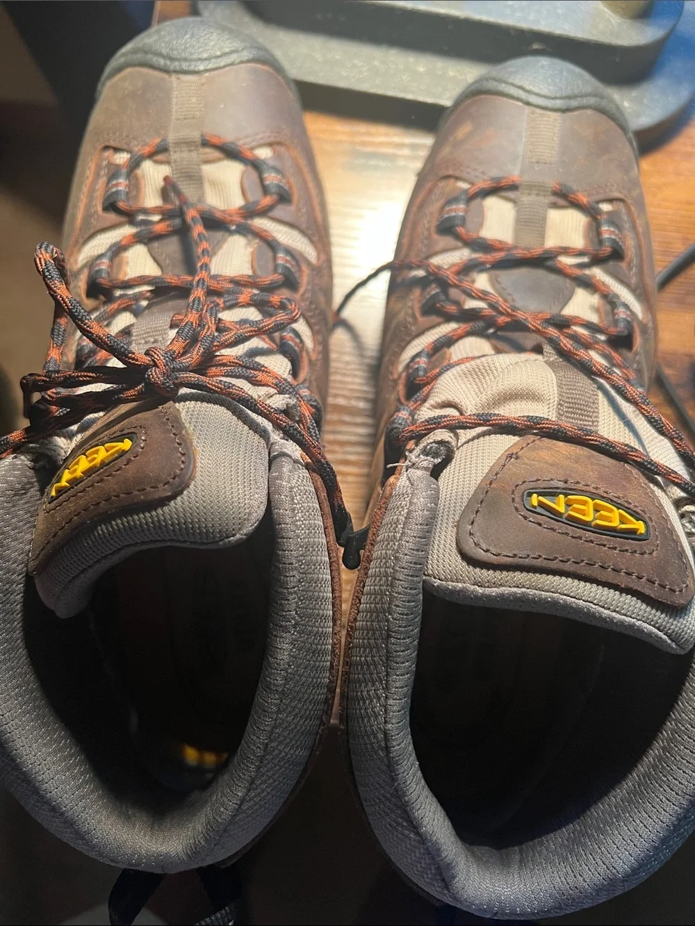 Keen Brown and Tan Men's Lace-Up Trail Boots